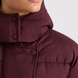 Luxury Shiny Quilted Puffer Crop <b>Tops</b> for Women Winter Wear Lightweight Cropped <b>Bubble</b> Jacket with Detachable Collar - Product Image 4