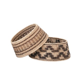 Rustic <b>Boho</b> Seagrass Christmas Tree Collar Woven Tree Base Cover Decorative Basket for Christmas Decor - Product Image 3