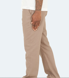Custom Men 100% <b>Linen</b> <b>Pants</b> Casual Mid Waist <b>Linen</b> Trousers Wholesale Men's Casual Lightweight Waist Straight Leg <b>Linen</b> Trousers - Product Image 3