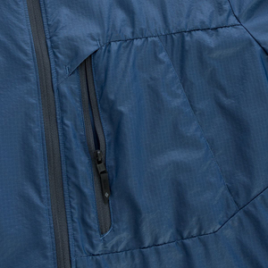 Chaqueta Cortavientos Ligera Impermeable con Capucha para Hombre, Deportiva, Transpirable, con Cierre de Cremallera, Azul - Product Image 6
