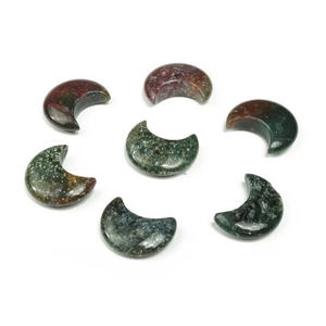Piedra de Cristal de Primera Calidad, Forma de Luna, Feng Shui, Hecha a Mano, Pulida, Tema Patriótico, Piedra de Meditación, Sanación - Product Image 3