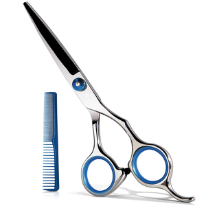 Ciseaux de coiffure professionnels ergonomiques en acier inoxydable légers 6,0 pouces, finition miroir, tension réglable - Product Image 2
