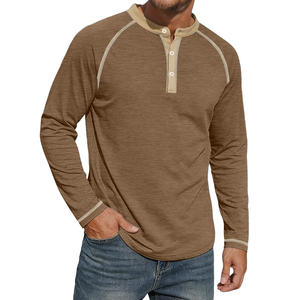 T-shirts à manches longues pour hommes sur mesure, 100% coton, séchage rapide et respirant, manches longues d'été avec tissu tricoté, prix bas - Product Image 3