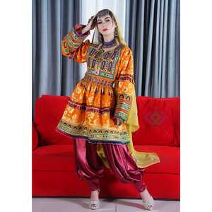 Vintage Boho Traditional Women's Clothing Handmade Embroidered Custom Sizes Wholesale Afghani Casual <b>Dresses</b> - Product Image 2