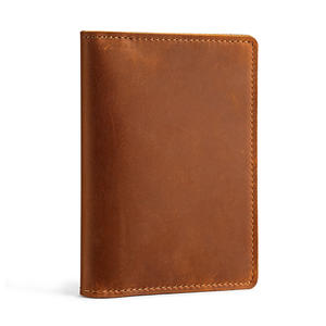 Tarjetero Delgado de Cuero Genuino Vintage de Alta Calidad con Bolsillo para Tarjetas ATM, Logotipo Personalizable, Venta al Por Mayor de Fábrica, MOQ - Product Image 3
