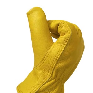 Mitaines de soudeur longues en cuir de vachette de haute qualité, ignifuges, pour usage commercial et industriel - Product Image 3