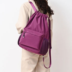 Women Drawstring <b>Backpack</b> Waterproof Drawstring Gym Bag for <b>Men</b> <b>Small</b> for Basketball Pull String Camping Sport Bag - Product Image 4