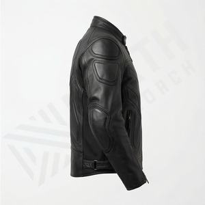 Chaqueta de Motociclista de Cuero Genuino para Hombre de la Mejor Calidad, Nueva Colección de Invierno, Chaquetas de Motocicleta con Protecciones Desmontables Personalizadas - Product Image 3