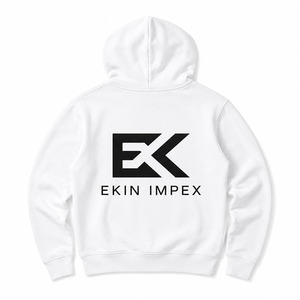 Custom Full <b>Zip</b> Hoodie Men Heavyweight Fleece Hooded Sweatshirt Plain <b>White</b> <b>Zip</b> <b>Up</b> Hoodie OEM Private Label - Product Image 2