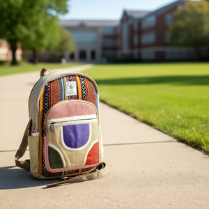 Hemp Cotton <b>Mini</b> Student <b>Backpack</b> - Product Image 3