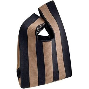 Borsa Tote Versatile da Donna in Lana Lavorata a Maglia, Borsa a Secchiello, Borsa a Scatola, Borsa a Mano - Product Image 1