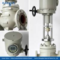 Vanne à boisseau sphérique modulante électrique WCB/SS304/316 à bride RF, actionneur 0-10V 4-20mA, DCS PLC, pour traitement de l'eau, CVC, chauffage, chimique