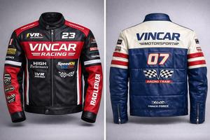 Veste bomber à manches longues pour homme Next Garments avec imprimé lettres, bordure rayée et fermeture éclair - Product Image 3