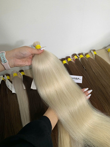 Extensiones de Cabello Natural Liso al Por Mayor a Precio de Fábrica, Color Rubio, Cabello Vietnamita 100% Natural, Todas las Longitudes de 12 a 32 Pulgadas - Product Image 1