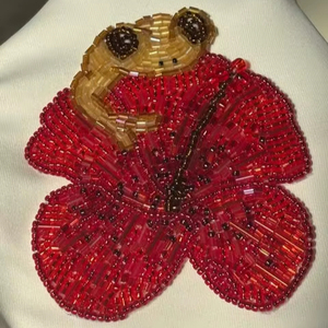 Débardeur brodé de perles artisanales pour filles – Débardeur artistique brodé de perles de rocaille – Look de mode unique - Product Image 1