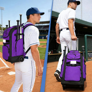 Bolsa de Béisbol de Alta Calidad para Jugadores, Amplia y Resistente, con Tela Fuerte y Correas de Hombro Cómodas - Product Image 6
