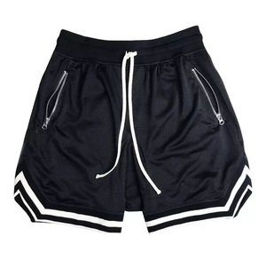 Pantalones Cortos Deportivos de Malla Vintage de Alta Calidad para Hombre, de Secado Rápido, con Bolsillos con Cremallera, Estilo Urbano, 2026 - Product Image 4