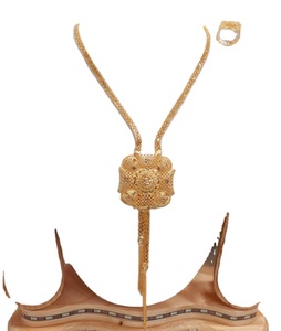 Micro Gold Joyas de diamantes de plata para mujer Mejor compra a granel Venta Fabricante indio EE. UU. Cadenas de moda Collares para regalo - Product Image 1