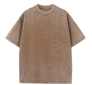Camiseta Personalizada para Hombre, Lavada, de Algodón de Alta Calidad, Corte Regular, Transpirable - Product Image 2
