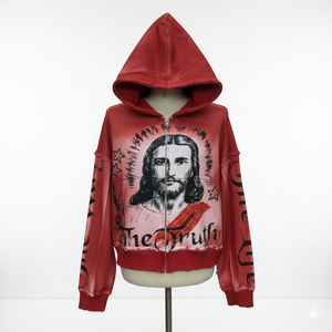 Sweat à capuche zippé pour homme, style professionnel, qualité supérieure, 100% coton, fabrication en usine, logo imprimé sur mesure, prix avantageux - Product Image 1