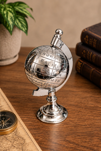 Handcrafted Brass <b>Globe</b> <b>Desk</b> Decor with Stand Vintage World Map Tabletop Ornament Luxury Office Study Room Display Travel - Product Image 5