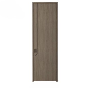 Porte en MDF à grain de bois, résistante à l'humidité et insonorisée, pour hôpital, chambre, salon, cuisine, intérieur en PVC bois avec cadre de porte - Product Image 1