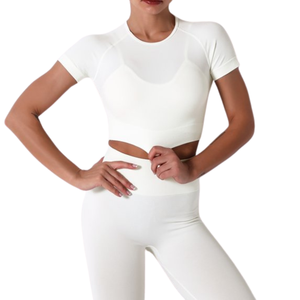 Conjunto de Yoga para Mujer de Marca Privada, Bra Deportivo y Leggings de Cintura Alta con Estampado Personalizado, Ropa Deportiva Transpirable, Proveedor OEM - Product Image 5