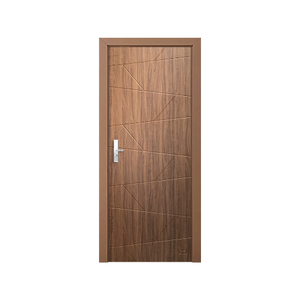 Puerta interior MDF de madera maciza de diseño moderno del fabricante de Vietnam acabada para uso en apartamentos - Product Image 1