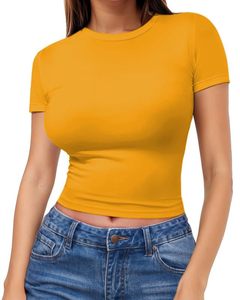 Camiseta Corta con Tela Transpirable de Secado Rápido, Ecológica, Ajustada, de Manga Corta y Cuello Redondo para Mujer - Product Image 3