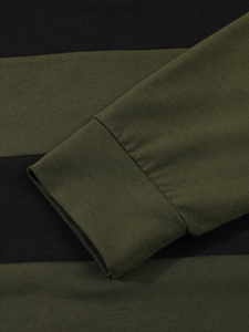 Camisa Clásica Vintage para Hombre, Manga Larga, Cuello Solapa, Rayas y Parches, Tela Suave de Color Sólido, Jersey Antiarrugas, Cierre de Botones, Talla Pequeña - Product Image 5