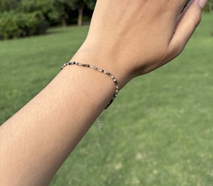 Wholesale 925 Sterling Silver Natural Multi Gemstone Faceted Bead <b>Bracelet</b> Handmade Adjustable Dainty <b>Beaded</b> <b>Bracelet</b> for Women - Product Image 4