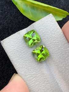 Natural <b>Peridot</b> Green Faceted Gemstone Matching Stones Loose For Jewelry Making <b>Ring</b> Pendant Necklace Crystal - Product Image 1