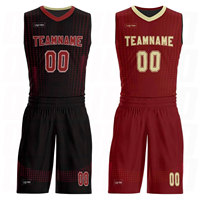 Maillot de basket-ball réversible personnalisé pour jeunes et adultes, imprimé à chaud avec nom, numéro, logo d'équipe, double face, respirant