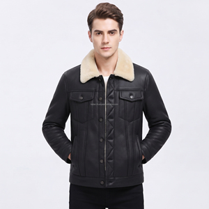Chaqueta Varsity para Hombre, Marrón, Poliéster/Algodón, Cuello de Piel Sintética, Cortavientos, Informal, Otoñal, Cuello Alto, Corte Regular, con Capucha - Product Image 3