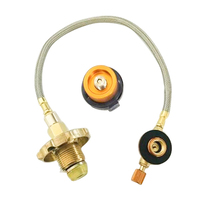 Vanne de contrôle pour réservoir plat extérieur, accessoires de camping gonflables pour le remplissage et le transfert sécurisé de gaz