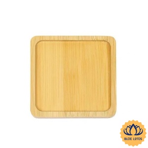 MEILLEUR PRIX |   Sous-verre en bambou poli rond, set de dessous-de-plat en bambou pour salle à manger d'hôtel, ensemble de tasses à thé de Blue Lotus Farm - Product Image 1