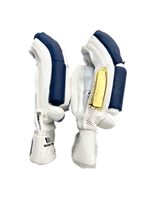 Gants de frappe Turbo Mannu Sports blancs et bleus, gants de cricket personnalisés, vente en gros, prix bas, gants de cricket. - Product Image 4