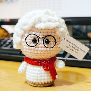 Jouets mini-pommes faits main, mignons et amusants pour tous les âges, rembourrés en coton PP, 100% coton, forme personnalisée, JNC Macramé, personnages sur mesure - Product Image 2