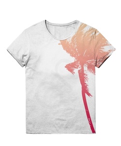 เสื้อยืดลำลองสำหรับผู้ชายผ้าฝ้ายโพลีเอสเตอร์100% ไหล่ตกผ้าถักน้ำหนักมากงานตามสั่งแนวสตรีท - Product Image 1