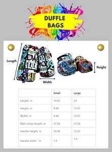 Bolsa Deportiva con Estampado de Grafiti Colorido, Cierre de Cremallera, Material de Poliéster, Diseño Resistente para Ejercicio y Fitness - Product Image 6