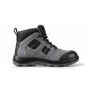 Men High Ankle Durable Safety Boots Steel Toe Breathable Lining Work Boots Genuine Leather PU Sole for Mining Construction - Product Image 2