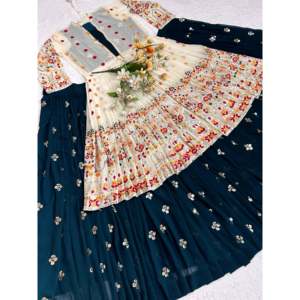 ชุดปาร์ตี้2XL ดีไซเนอร์สวมกับ lehenga choli Koti ที่สวยงาม - Product Image 2