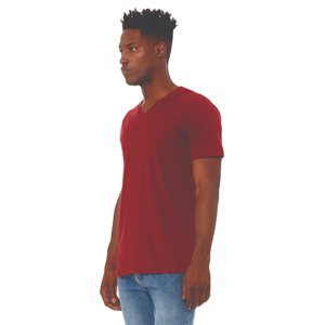 Camiseta de Cuello en V de Alta Calidad 100% Algodón para Hombre Talla Grande, Impresión de Logotipo Personalizado, Tela de Lona, Corte Holgado, Ecológica - Product Image 2