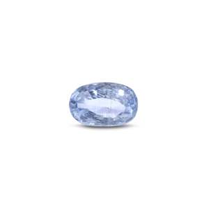 Loose 2.85 Carat Sky Blue Sapphire Gemstone Brilliant Cut 11mm for Fine Jewelry - Product Image 1