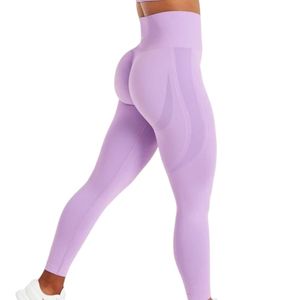 High Waist Women's Seamless Fitness Pants Stretch Yoga Leggings Breathable Workout <b>Tights</b> Comfortable Running Gym Activewear OEM - Product Image 2