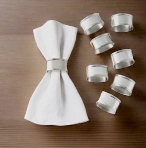 Juego de Anillos para Servilletas de Metal Decorativos de Primera Calidad, Accesorio Elegante para Mesa, para Recepciones de Boda, Cenas y Fiestas de Lujo - Product Image 3