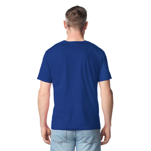 T-shirt pour homme à col rond, décontracté, pour la course à pied, la gym, l'entraînement, la remise en forme, manches courtes, 100% coton jersey, uni, séchage rapide, respirant - Product Image 2