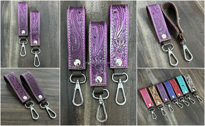 Nuevo Llavero de Cuero Vacuno Personalizado con Herramientas, Llavero de Cuero Genuino de Lujo, Regalo Promocional, Clip para Llaves para Mujer - Product Image 3