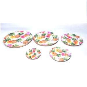 Tazón para Servir de Madera de Acacia Rústica Esmaltada de Alta Calidad, Vajilla Decorativa de Madera para Uso Diario en el Hogar - Product Image 2