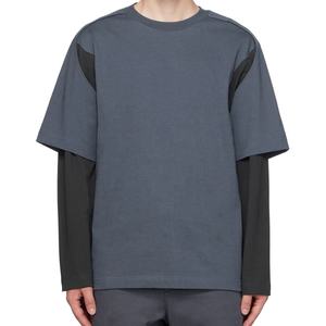 Camiseta Casual de Doble Manga para Hombre, Transpirable, Ligera, de Tela de Algodón, Ropa Moderna de Moda Urbana - Product Image 5